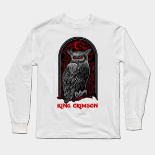 The Moon Owl King Crimson Long Sleeve T-Shirt